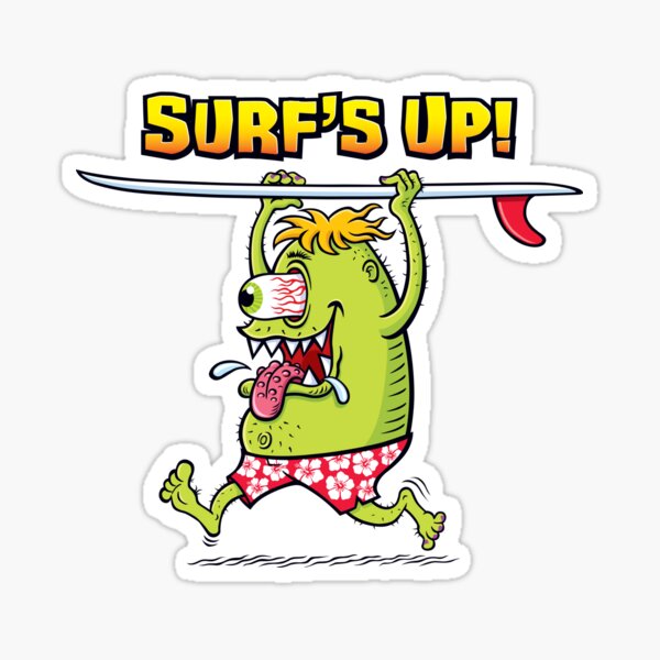 Item preview, Surf's Up Monster designed and sold by RodSavely.