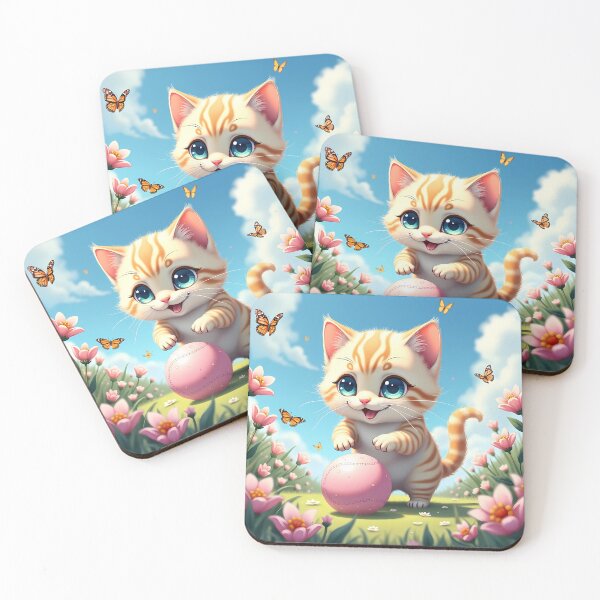 Item preview, Playful Kitten in an Enchanted Garden designed and sold by Targa-desing.