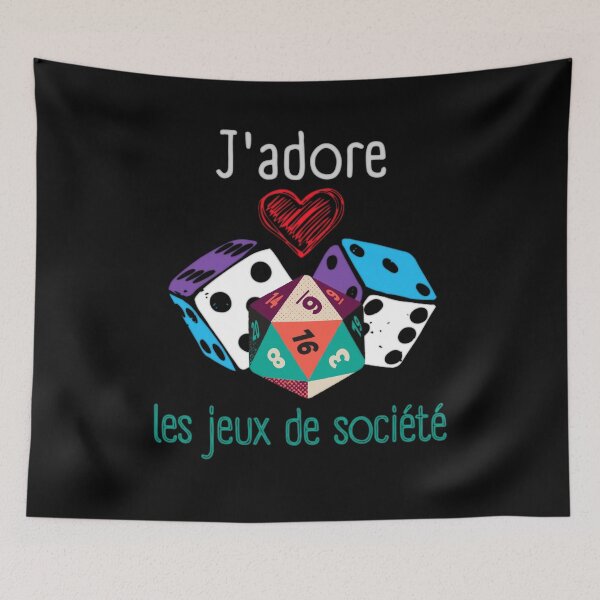 Item preview, J'adore les jeux de société designed and sold by InverseArt.