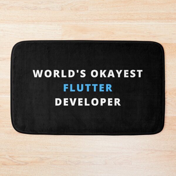 Item preview, World's Okayest Flutter Developer designed and sold by Redstrawberry13.