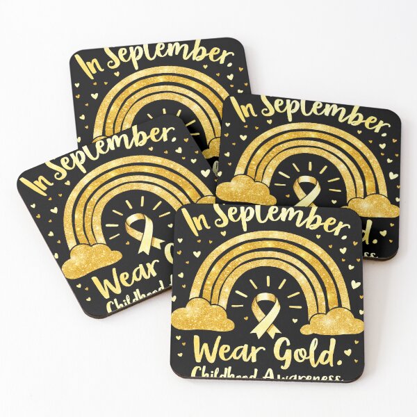 Item preview, In September, Wear Gold for Childhood Awareness designed and sold by Mosaic-97.