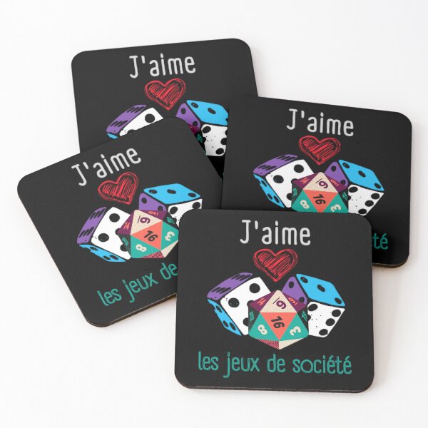 Item preview, J'aime les jeux de société designed and sold by InverseArt.
