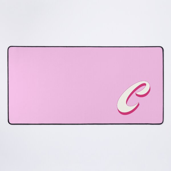 Item preview, C Letter Initial Monogram Retro Pink  designed and sold by Serendipity Studios.