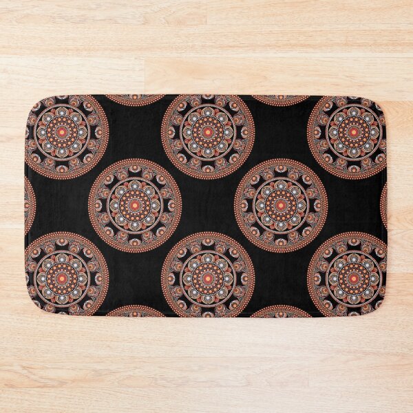 Item preview, Safari Sunset Bohemian Star Fall Polka Dot Mandala designed and sold by Triplicate Limited.