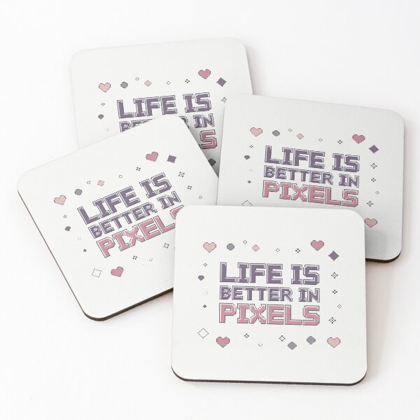 Item preview, Life is Better in Pixels Retro 8 bit designed and sold by Pterodak.