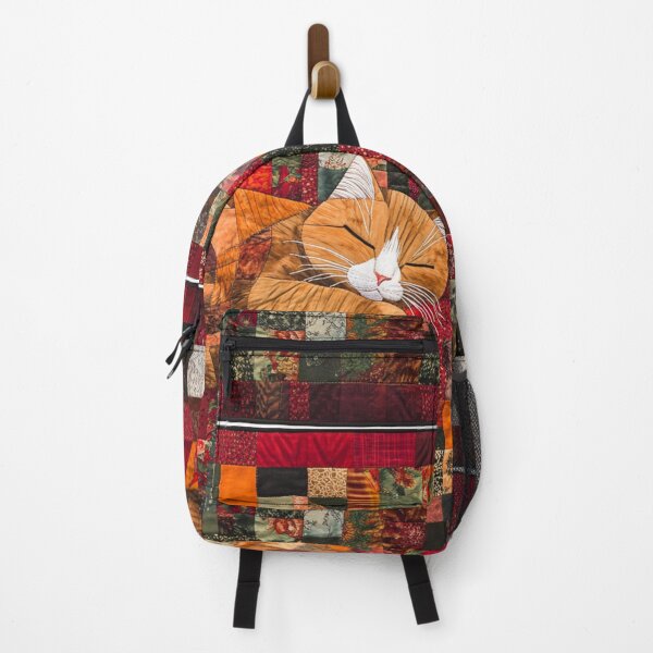 Item preview, Patchwork Cat in Christmas Colors designed and sold by WitsandWonders.