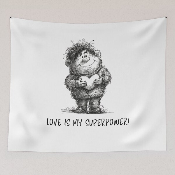 Item preview, Love Is My Superpower designed and sold by PencilpictureT.