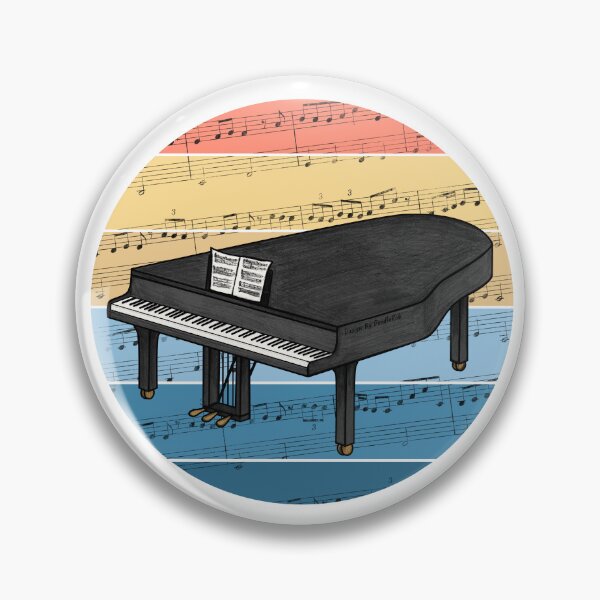Artikelvorschau, Flügel Notenschrift Pianist Musiker Musiklehrer entworfen und verkauft von doodlerob.
