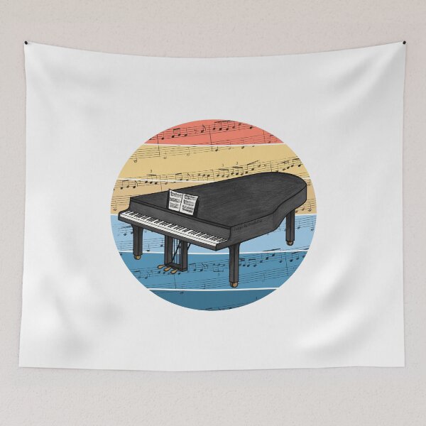 Item preview, Grand Piano Music Notation Pianist Musician Music Teacher designed and sold by doodlerob.