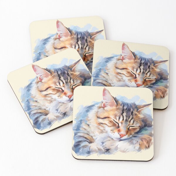 Item preview, Sleeping Cute Cat Monet designed and sold by TeeTemptation.
