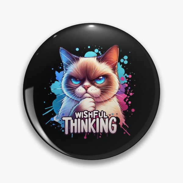 Item preview, "Wishful Thinking" – Sarcastic Cat Illustration for T-Shirts, Mugs, Stickers & More designed and sold by artedigital99.