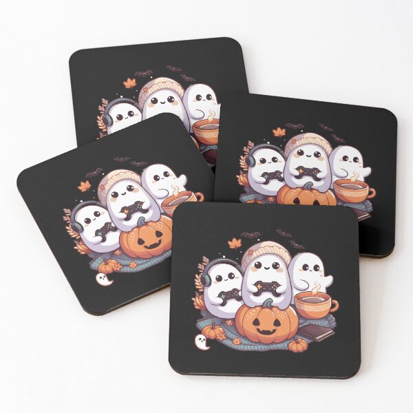 Item preview, Cozy Halloween Ghost Gamer - Perfect for Spooky Season! designed and sold by Tw1nsAIArt.