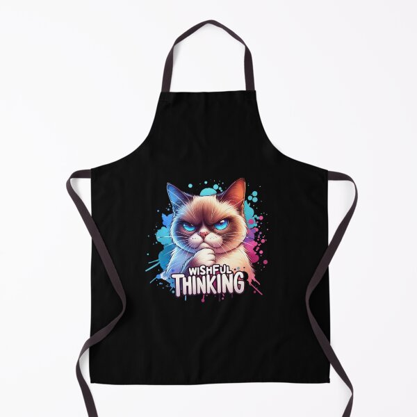 Item preview, "Wishful Thinking" – Sarcastic Cat Illustration for T-Shirts, Mugs, Stickers & More designed and sold by artedigital99.