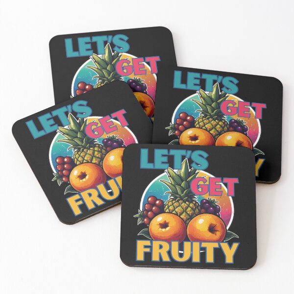 Item preview, Let's get FRUITY health food fruit lover design designed and sold by Jt41.