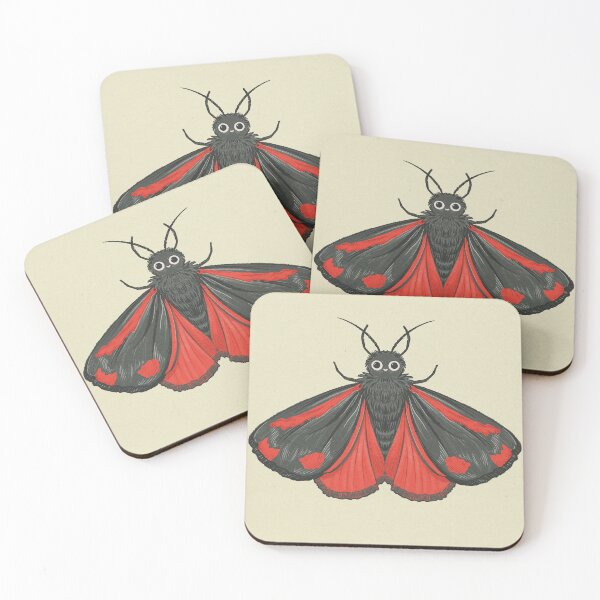 Item preview, Cinnabar Moth  designed and sold by Sarah Crosby.