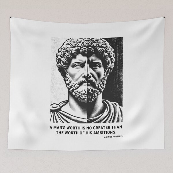 Item preview, Duality of Marcus Aurelius Stoic Philosophy in Contrast designed and sold by Printend _.