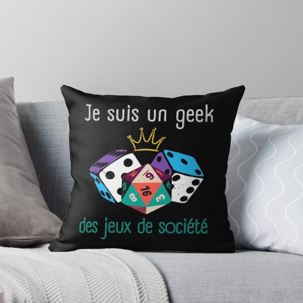 Item preview, Je suis un geek des jeux de société designed and sold by InverseArt.