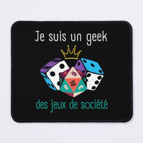 Item preview, Je suis un geek des jeux de société designed and sold by InverseArt.