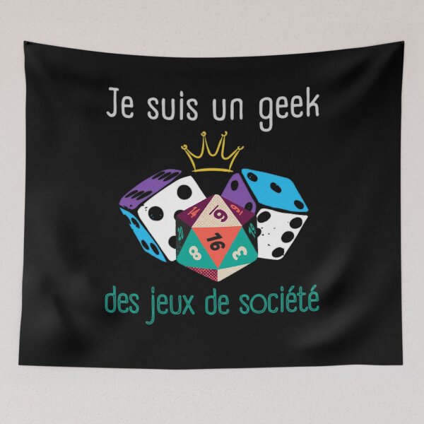 Item preview, Je suis un geek des jeux de société designed and sold by InverseArt.