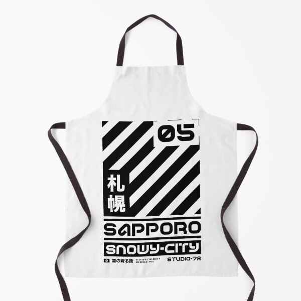 Item preview, Sapporo Japan: Cyber-City Graphic Design (Black) designed and sold by STUDIO-72.