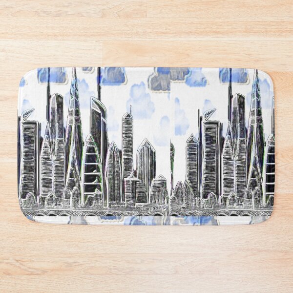 Item preview, City Line future clouds designed and sold by TriForceDesign.