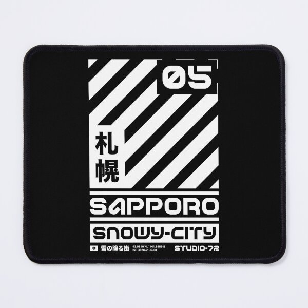 Item preview, Sapporo Japan: Cyber-City Graphic Design (White) designed and sold by STUDIO-72.