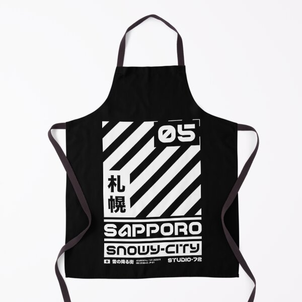 Item preview, Sapporo Japan: Cyber-City Graphic Design (White) designed and sold by STUDIO-72.
