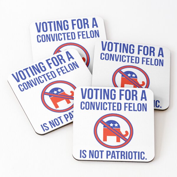 Item preview, Voting for a convicted felon is not patriotic  designed and sold by Rachel the Artist .
