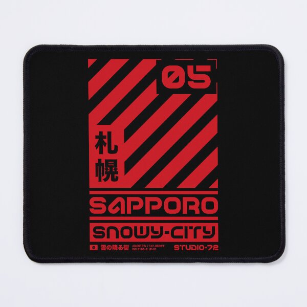 Item preview, Sapporo Japan: Cyber-City Graphic Design (Red) designed and sold by STUDIO-72.