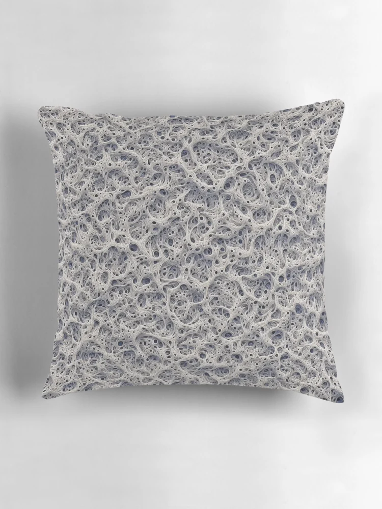 Thumbnail 3 of 4, Pillow, Micro Abstract Organic Pattern designed and sold by Rui Fernandes.