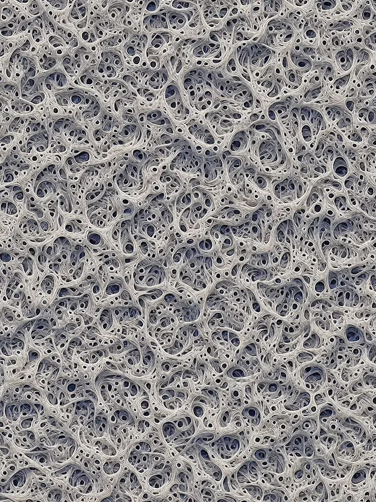 Thumbnail 3 of 3, Scarf, Micro Abstract Organic Pattern designed and sold by Rui Fernandes.