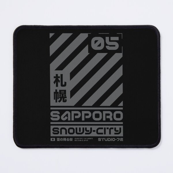 Item preview, Sapporo Japan: Cyber-City Graphic Design (Grey) designed and sold by STUDIO-72.