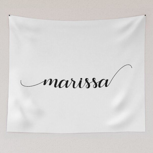 Item preview, Marissa - Custom name on delicate black cursive font designed and sold by To the Lua.