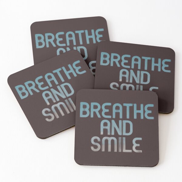 Item preview, Positive Motivational Quotes Design | Inspirational Text on Apparel, Home Decor, and Accessories, breathe and smile designed and sold by harmzk90.