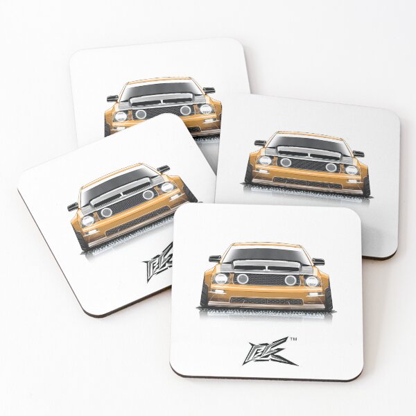 Item preview, ford mustang s197 widebody yellow  designed and sold by NaquashM.