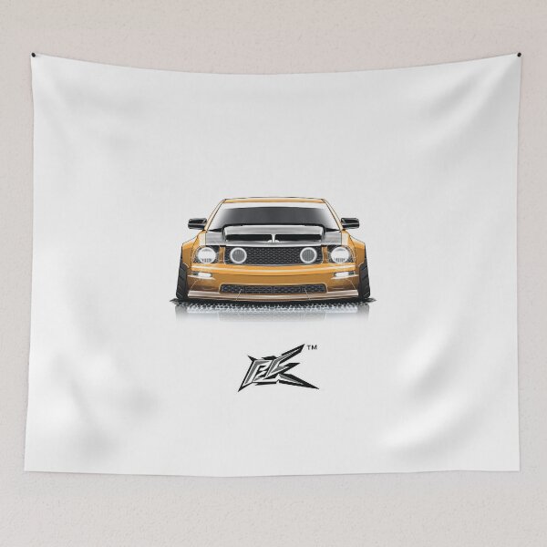Item preview, ford mustang s197 widebody yellow  designed and sold by NaquashM.