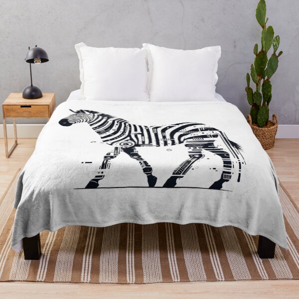 Item preview, Black and White Mechanical Zebra designed and sold by Blink Art Studio.