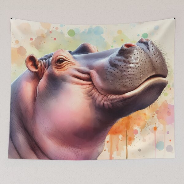 Item preview, Hippo Art #13 | Hippo Lovers designed and sold by ksgraphics222.