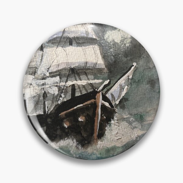 Item preview, Tall Ship In Turbulent Sea designed and sold by TheArtCave.