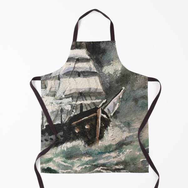 Item preview, Tall Ship In Turbulent Sea designed and sold by TheArtCave.
