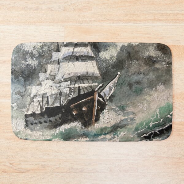 Item preview, Tall Ship In Turbulent Sea designed and sold by TheArtCave.