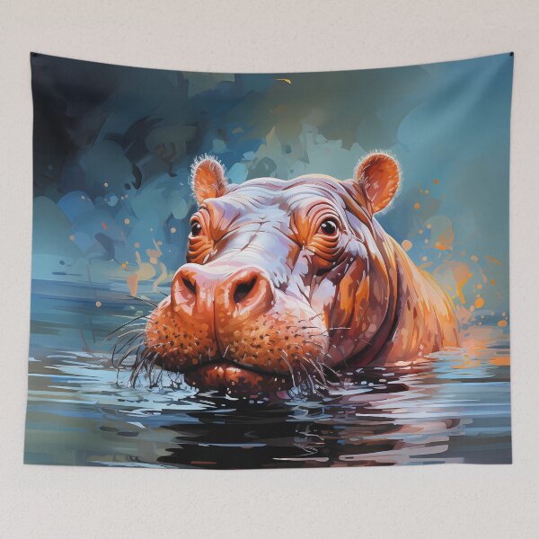 Item preview, Hippo Art #14 | Hippo Lovers designed and sold by ksgraphics222.