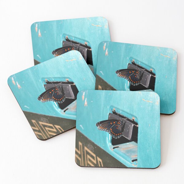 Item preview, Red spotted purple butterfly on a truck  designed and sold by McFleur's Lens.