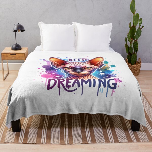Item preview, "Keep Dreaming" – Sarcastic Cat Illustration for T-Shirts, Mugs, Stickers & More designed and sold by artedigital99.