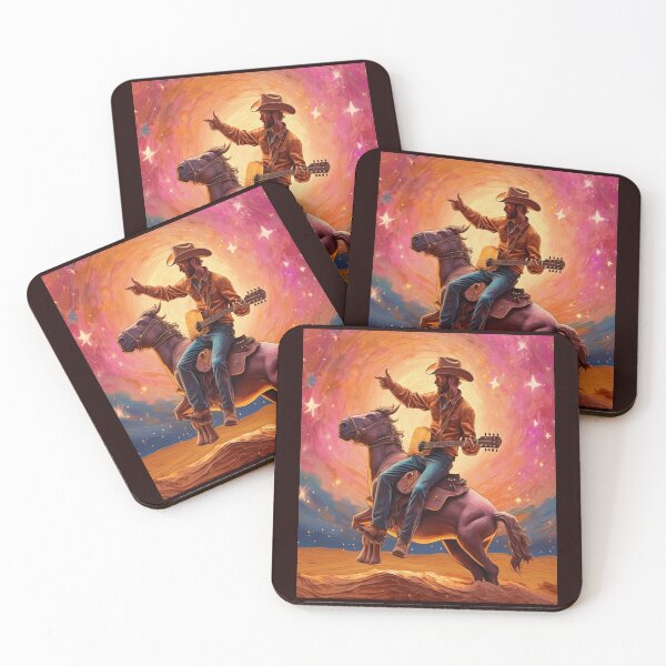 Item preview, "Cowboy Serenade at Sunset" designed and sold by Artisticanvas.