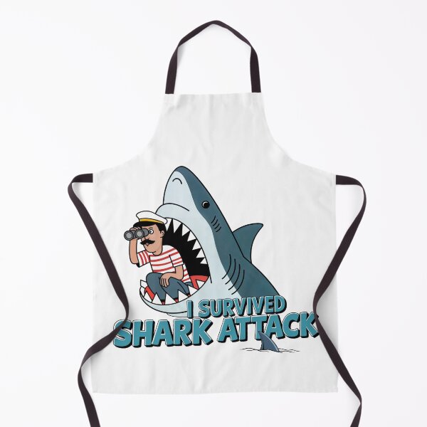 Item preview, I Survived Shark Attack designed and sold by NickTaroDesign.