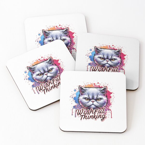 Item preview, "Wishful Thinking" – Sarcastic Cat Illustration for T-Shirts, Mugs, Stickers & More designed and sold by artedigital99.