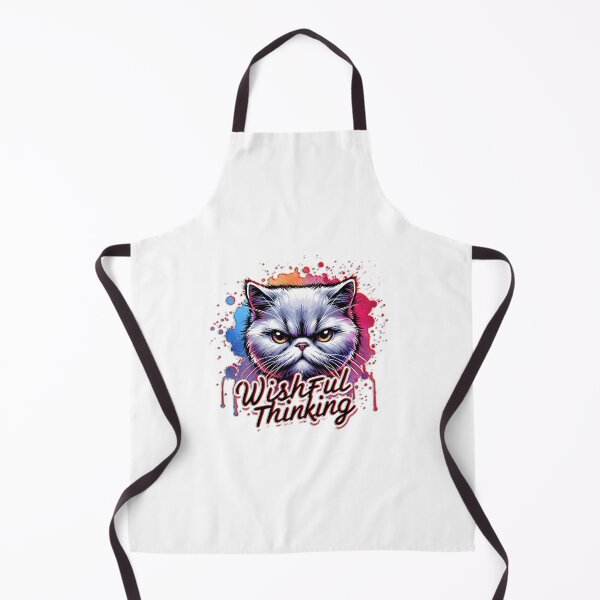 Item preview, "Wishful Thinking" – Sarcastic Cat Illustration for T-Shirts, Mugs, Stickers & More designed and sold by artedigital99.