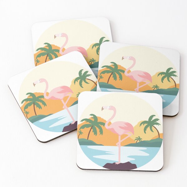 Item preview, Flamingo on The Tropic Island Summer Vibes designed and sold by Karlsefni.