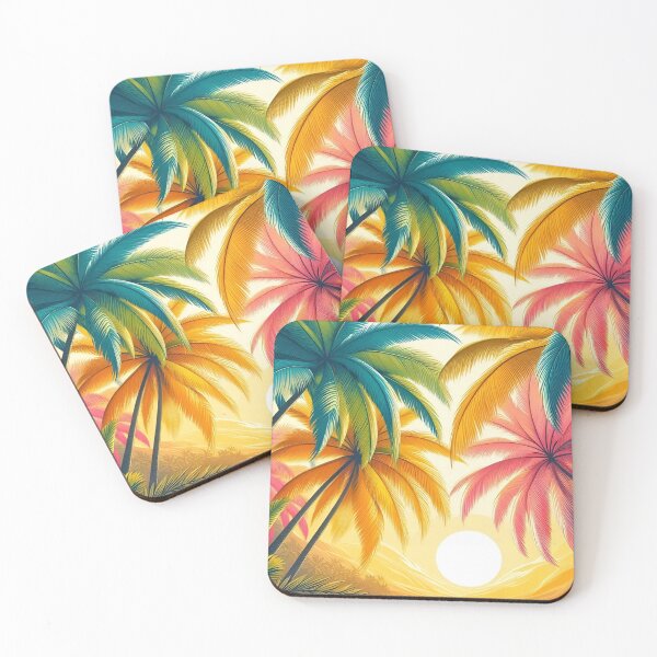 Item preview, Colorful palm trees designed and sold by mahmoudfarrag.